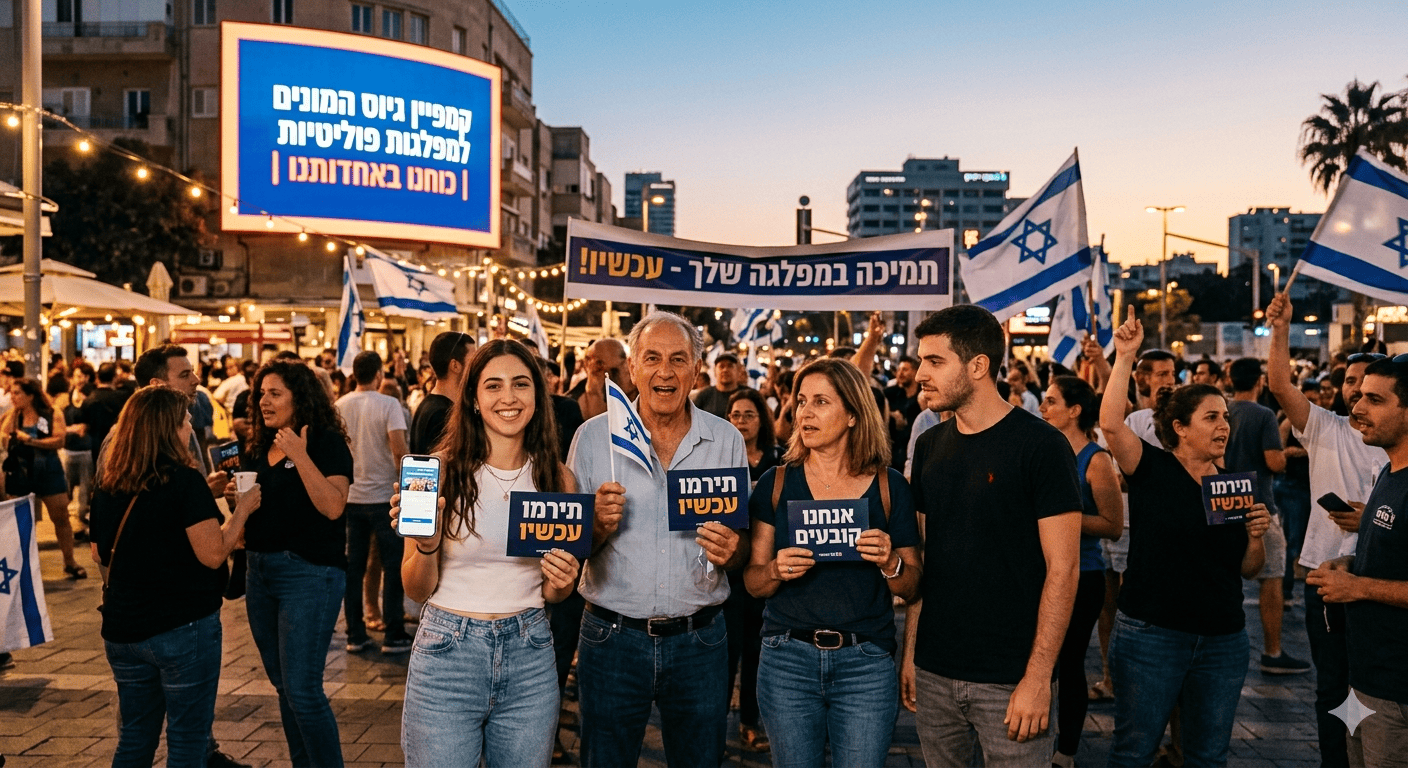 קמפיין גיוס המונים למפלגה פוליטית